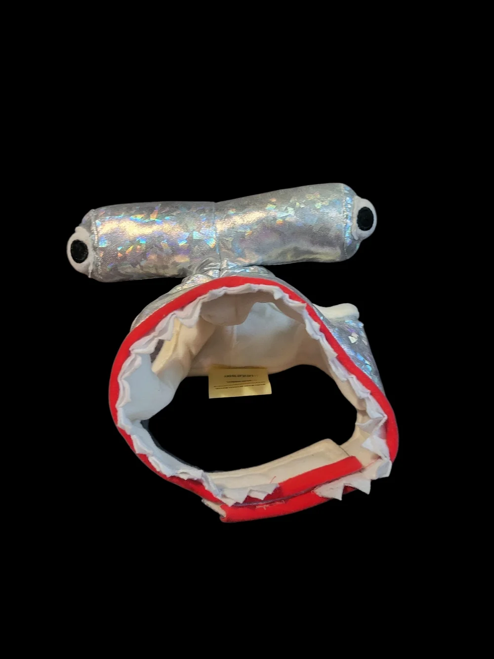 Silver Holographic Hammerhead Shark Pet Costume – For Cat Or Small Dog